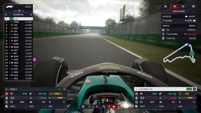 F1 MANAGER 22 | NEW 1.8 PATCH - EXCITING RACE! | Aston Martin CAREER MODE #42 | F1 Manager 2022
