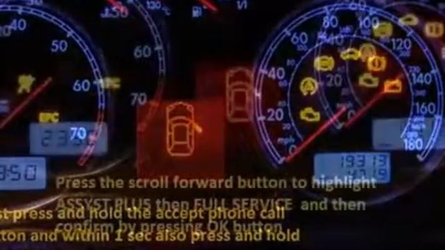 PEUGEOT 504  1968 06 1985 12 How to reset service light indicator