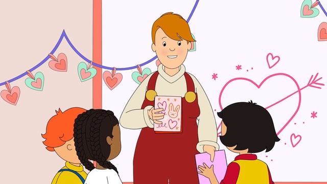 Caillou und Valentinstag 1