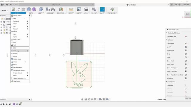 Fusion 360: Sculpt and 3D Print a Logo Pencil Holder