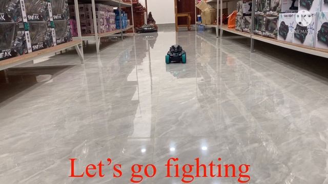 Testing Running and shooting water gel in the store