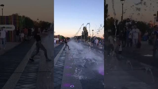 фонтан на советской площади г.Воронеж июнь 2018г.