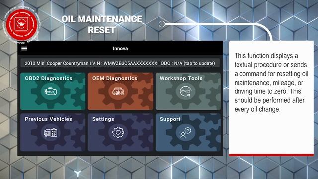 How to Use Oil Reset Function on SDS | 2010 Mini Cooper Countryman