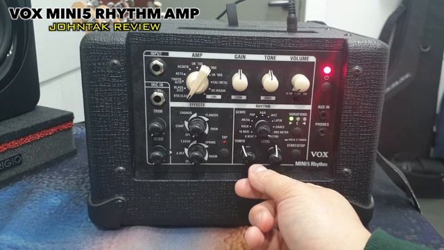 [연습용 기타앰프] VOX MINI5 RHYTHM AMP. 한국어 리뷰.