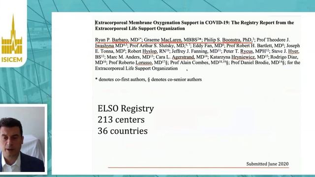 COVID-19  How ECMO has been used  Daniel Brodie (ISICEM 2020)