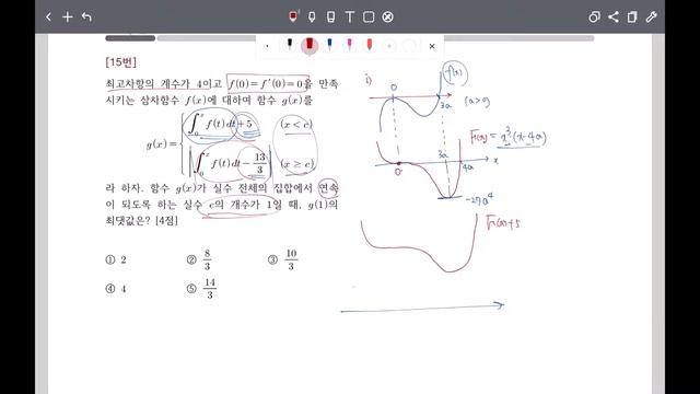 대치동 수능수학 수2 4점기출 2021년 10월 교육청 모의고사