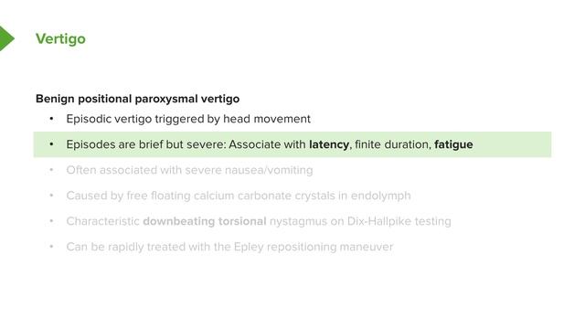 02. Dix-Hallpike & Epley Maneuver Test