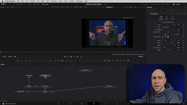 EASY FUSION   How to Create BORDER in DaVinci Resolve 18 Fusion