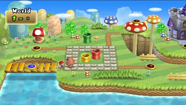 Mini Super Mario Bros. Wii - All Levels in 7:02