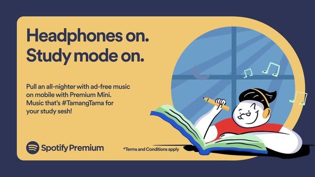 Spotify Premium Mini Digital Ad Q4 2021-Q1 2022 15s (Philippines, Studying Version)