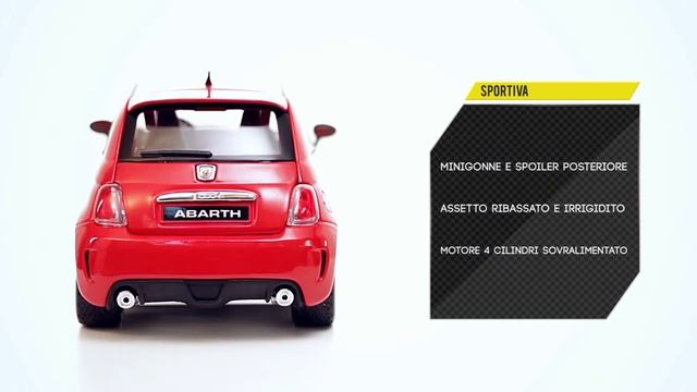 Abarth 500 Die Cast 1/18 Bburago