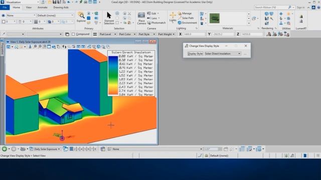 AECOsim Connect Edition Estudo Solar