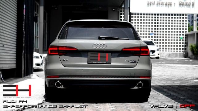 Audi A4 b9 avant stage 2 tuned x EH exhaust ( pop and bang )