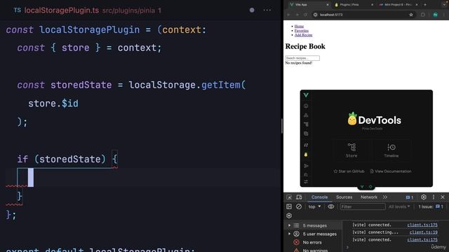 111 Pinia Plugin Syncing with Local Storage