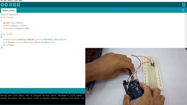 Tutorial: How to use Mini PIR Motion Sensor HC-SR 505 with Arduino UNO