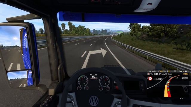 VW Meteor w/ Accidents & failed overtaking tries | Euro Truck Simulator 2 | Thrustmaster T300RS