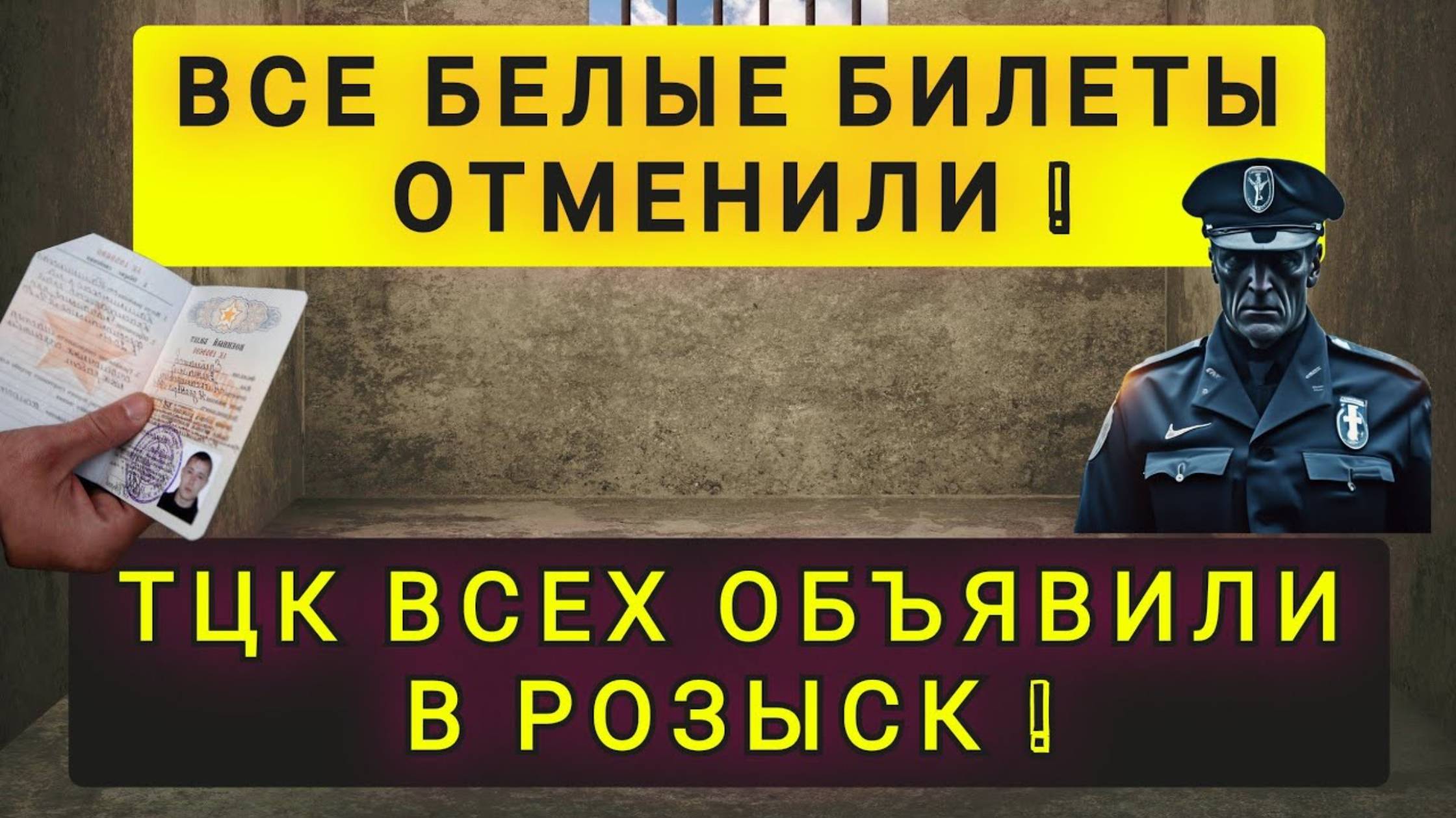 ТЦК ОТМЕНИЛИ ВСЕ БЕЛЫЕ БИЛЕТЫ! И ВСЕХ ОБЪЯВИЛИ В РОЗЫСК! (перезалив)