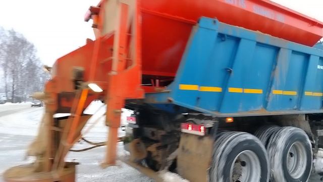 очистка дорог от снега 52 часть