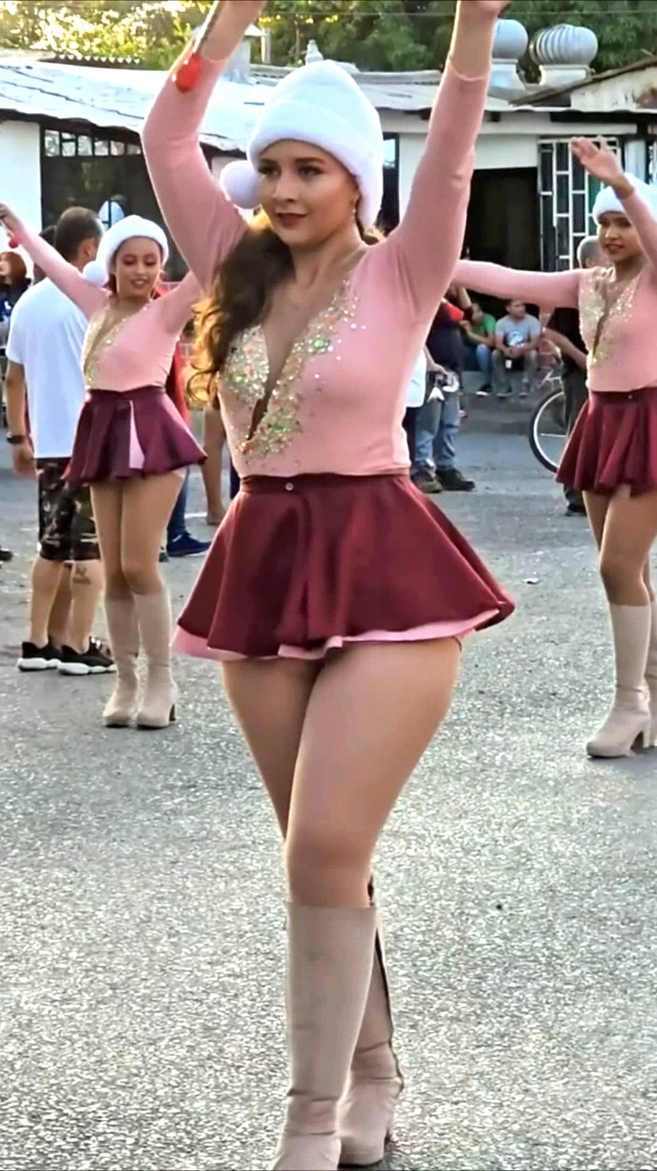 El Salvador Espinoza Tiburones Music Band (1) #shorts #festival #parade #dance #girls