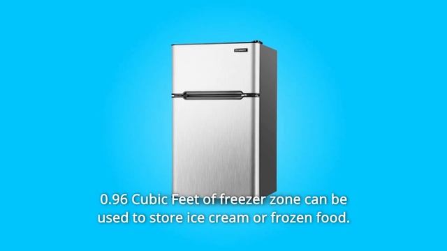 Euhomy Mini Fridge with Freezer 3.2 Cu. Ft