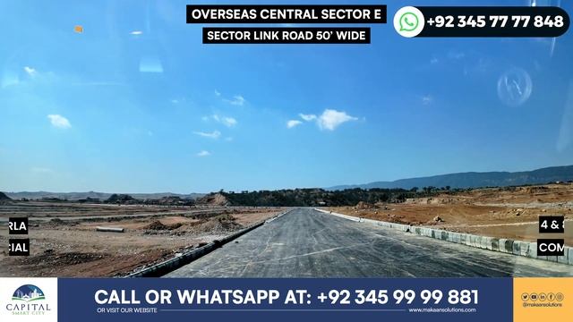 Capital Smart City Islamabad | Overseas Central Sector E Link Road | Latest Update |Makaan Solution