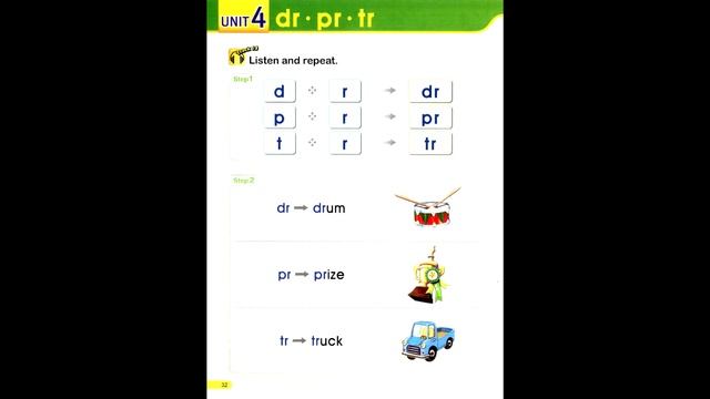 page  32  smart  phonics4  unit4  dr    pr   tr #smartphonics4