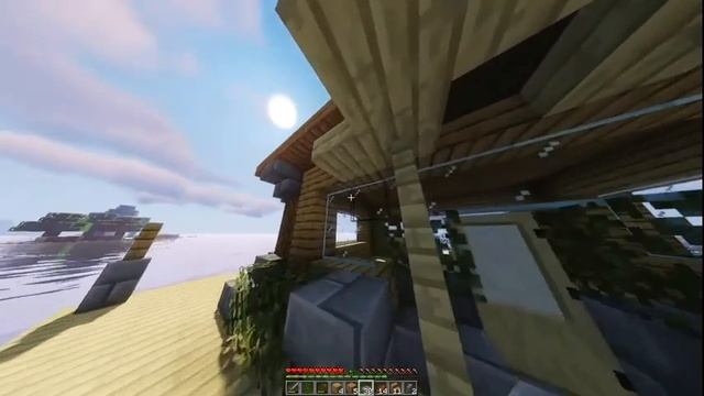 Minecraft Уютный дом у океана в версии 1.21.4. Путешествие в мир покоя 🌊🏡