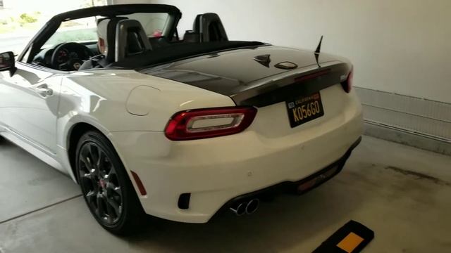 2018 Fiat 124 Spider Abarth with Auto Ricambi Axel Back Resonated Exhaust