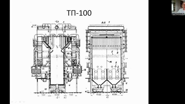 ТП-100, паровой энергетический котёл