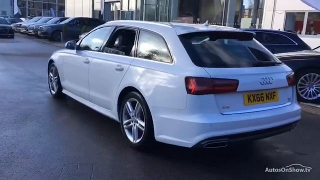 KX66NXF AUDI A6 AVANT TDI ULTRA S LINE WHITE 2017