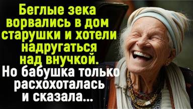 Беглые зеки ворвались в дом к старушке и хотели совершить страшное Но тут бабушка рассмеялась и...