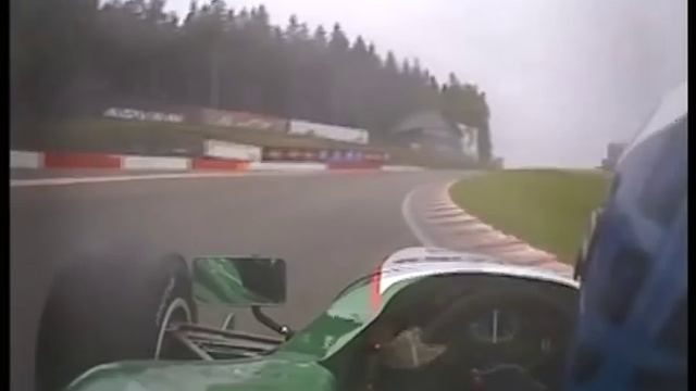 Vibe Smed in Formula Palmer Audi crash at wet Spa (onboard camera)