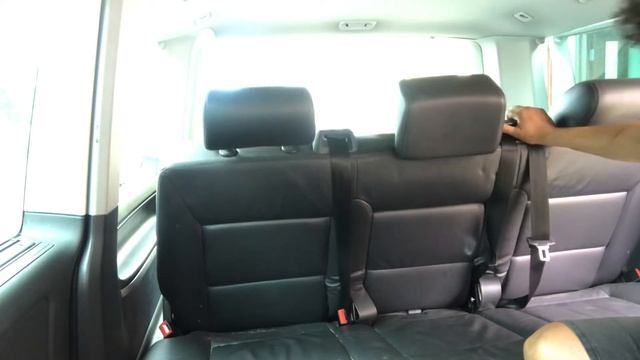 Vw caravelle 2011 trying to put my rear seat flat to use as bed