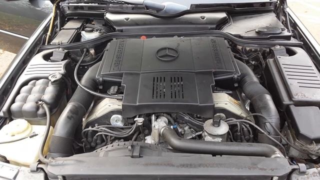 Mercedes-Benz V8 5.0 engine bay and start