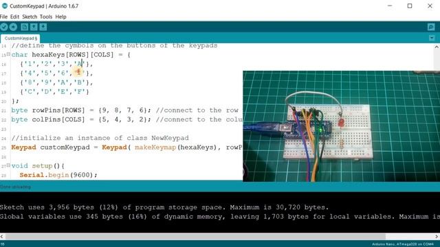 BELAJAR 14 PEMROGRAMAN ARDUINO - Keypad membran 4x4