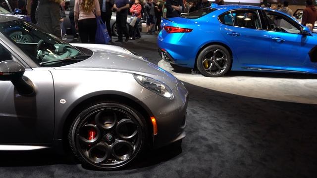 Alfa Romeo 4C Mid Engine Exotic Sports Car at Chicago Autoshow