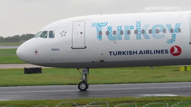 Turkish Airlines A321 TC-JRG "Discover the Potential Livery" arriving at EGCC 28/10/16!