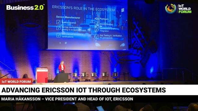 IoT Ecosystems - Maria Håkansson ERICSSON - #IoT WORLD FORUM