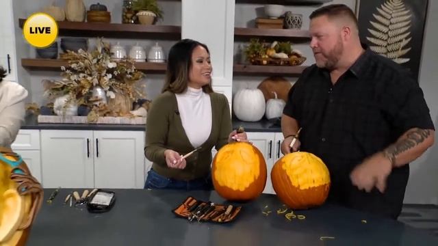 Carving pumpkins with Food Network star Eric Jones - Part 2