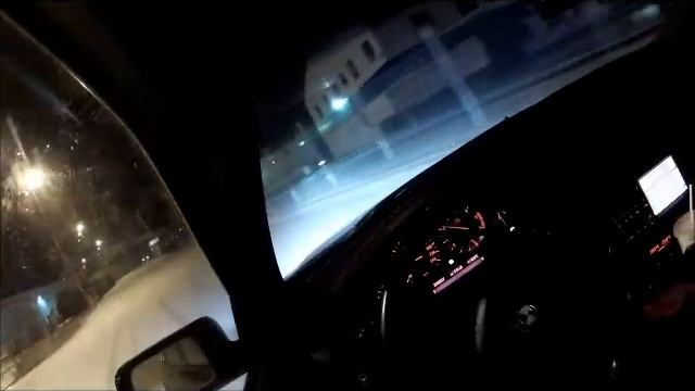 BMW 540 E39 drifting in snow