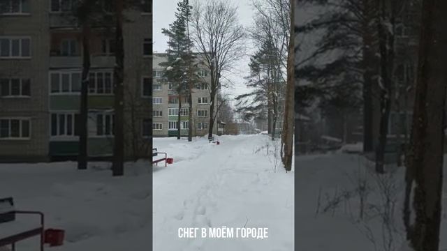 Снег в моём городе...