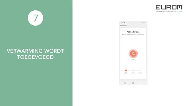 Eurom - Permanente verwarming - Verbinden met wifi