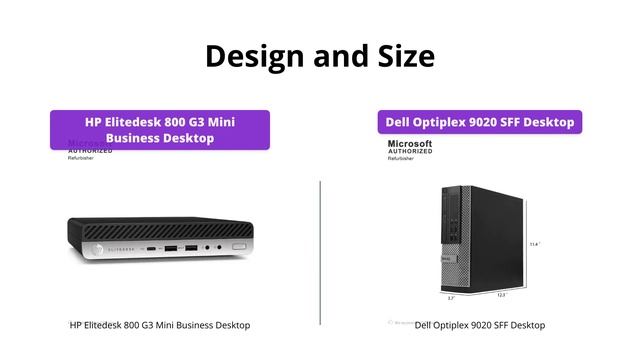 HP Elitedesk 800 G3 vs Dell Optiplex 9020 - Desktop Comparison