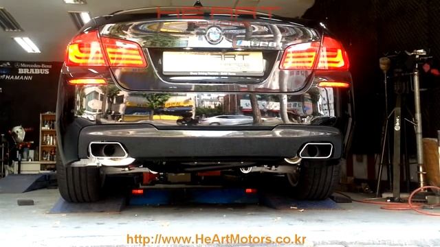 F10 528i HE'ART Dual EXHAUST SYSTEM (550i Look)