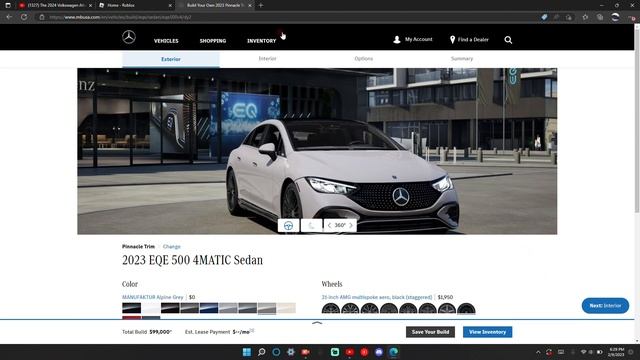 Building the new 2023 Mercedes EQE (EQE 500)