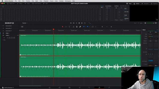 Elastic Wave (Audio Retiming) Tool in DaVinci Resolve 17   Quick Tip Tuesday!