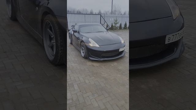 Nissan 370 z на летней резине зимой