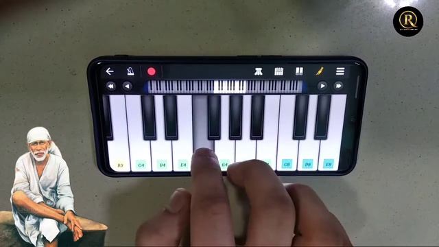 Sai Baba Aala | साई बाबा आला - song on mobile piano |walk band App