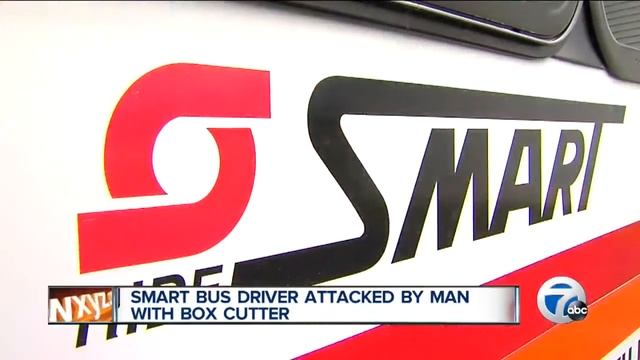 Smart bus driver attacked by man with box cutter