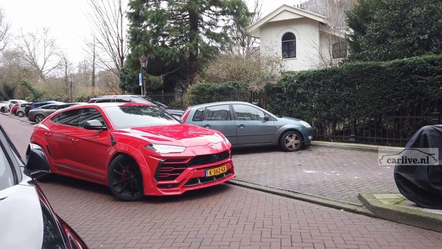 Red Lamborghini Urus in Amsterdam | carlive